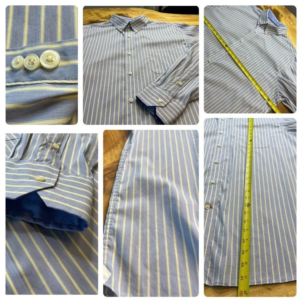 Daniel Cremieux Light Blue Striped Button Down Shirt. Size XL - Picture 8 of 8